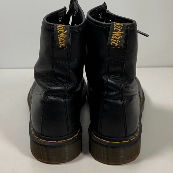 Dr. Martens pascal 1460 Black Leather Lace-Up Combat Boots main image 4